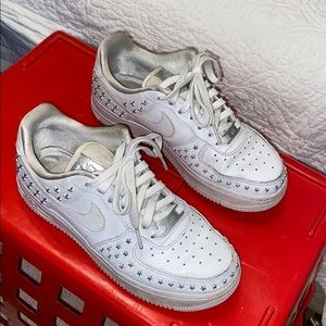 Studded Air Force 1s
